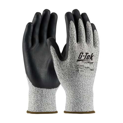 16-334 Seamless Knit PolyKor® Blended Glove with Foam Nitrile Coated Grip on Palm & Fingers