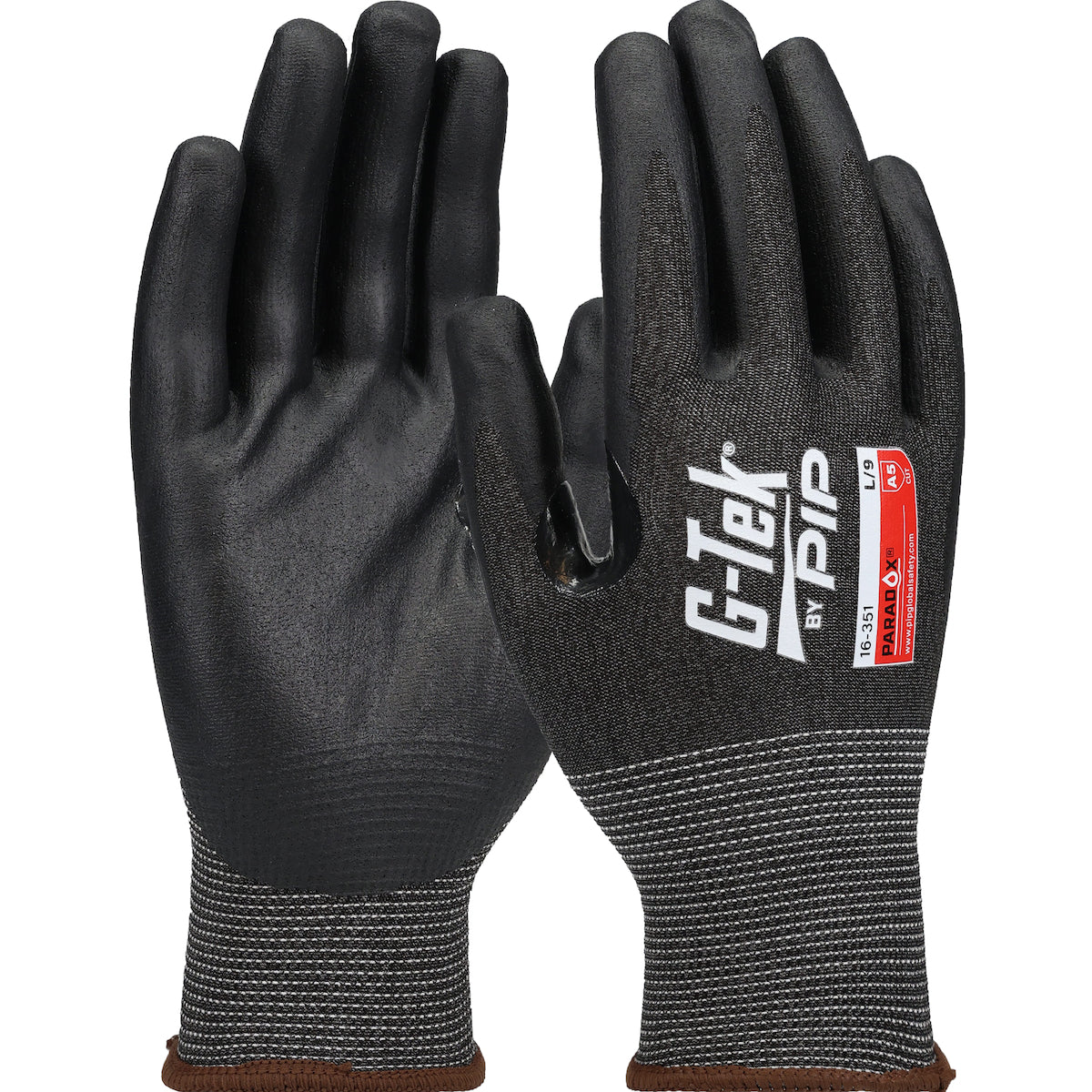 16-351 Seamless Knit PolyKor® Blended Glove with Foam Nitrile Coated Grip on Palm & Fingers - 21 Gauge - Touchscreen