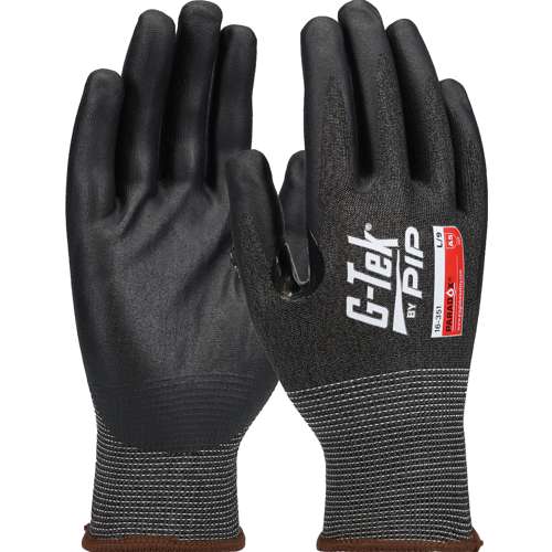 16-351 Seamless Knit PolyKor® Blended Glove with Foam Nitrile Coated Grip on Palm & Fingers - 21 Gauge - Touchscreen
