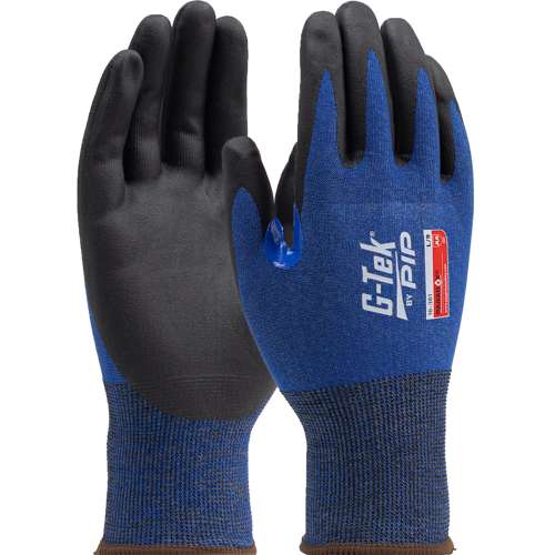 16-361 Seamless Knit PolyKor® Blended Glove with Foam Nitrile Coated Grip on Palm & Fingers - 21 Gauge - Touchscreen