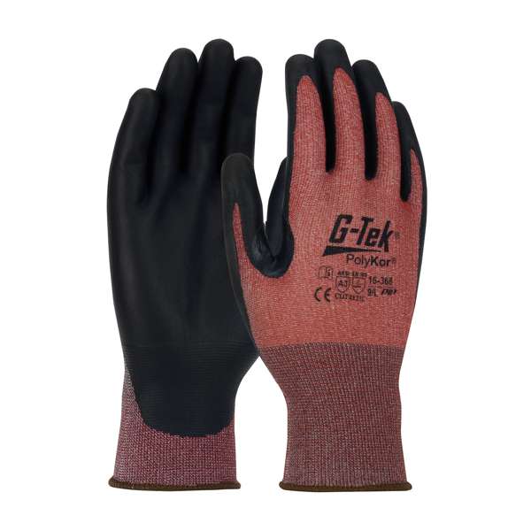 16-368 Seamless Knit PolyKor® X7™ Blended Glove with NeoFoam® Coated Grip on Palm & Fingers - Touchscreen