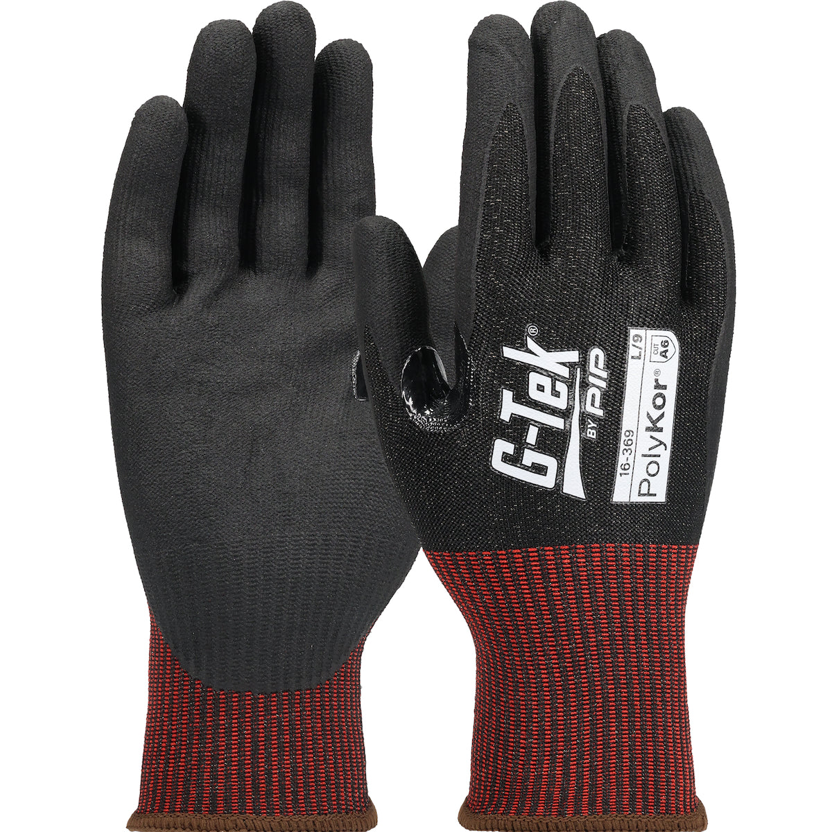16-369 Seamless Knit PolyKor® Blended Glove with Foam Nitrile Coated Grip on Palm & Fingers - Touchscreen - ESD Safe