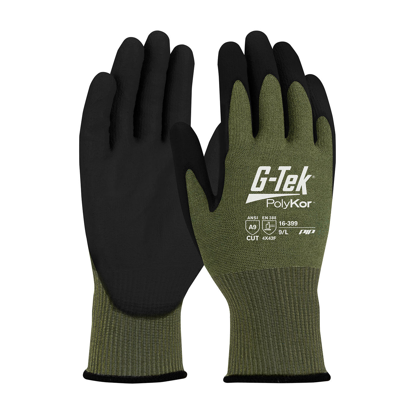16-399 Seamless Knit PolyKor® X7™ Blended Glove with NeoFoam® Coated MicroSurface Grip on Palm & Fingers - Touchscreen
