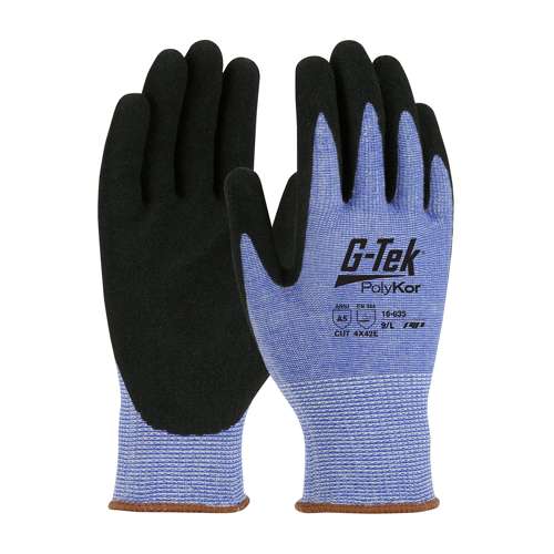 16-635 Seamless Knit PolyKor® Blended Glove with Nitrile Coated MicroSurface Grip on Palm & Fingers
