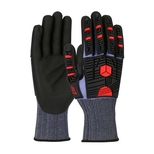 16-MP585 Seamless Knit PolyKor® X7™ Blended Glove with Impact Protection and NeoFoam® Coated Palm & Fingers