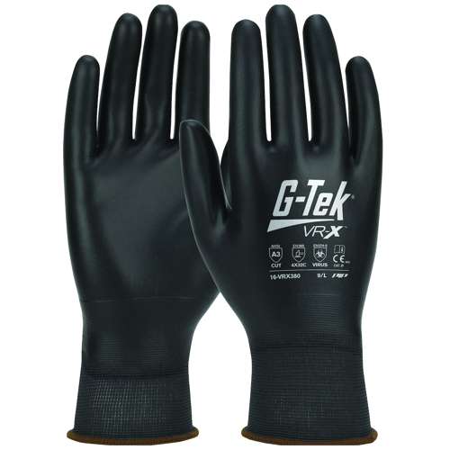 16-VRX380 Seamless Knit PolyKor® Blended Glove with Polyurethane Advanced Barrier Coating Protection – Touchscreen Compatible