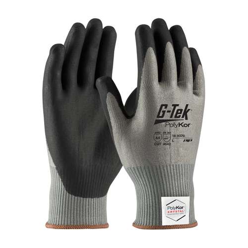 16-X570 Seamless Knit PolyKor® Xrystal® Blended Glove with NeoFoam® Coated Grip on Palm & Fingers - Touchscreen