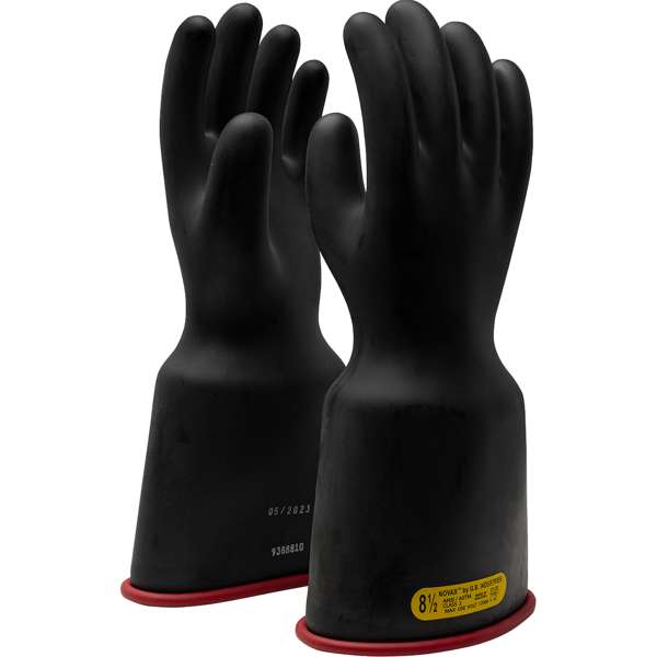 0161-2-14 Class 2 Rubber Insulating Glove with Bell Cuff - 14"