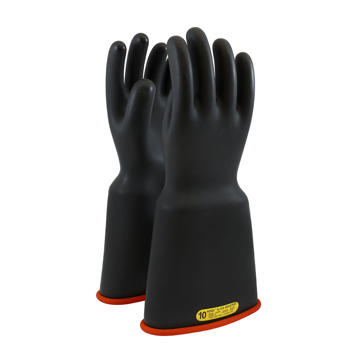 0161-2-16 Class 2 Rubber Insulating Glove with Bell Cuff - 16"