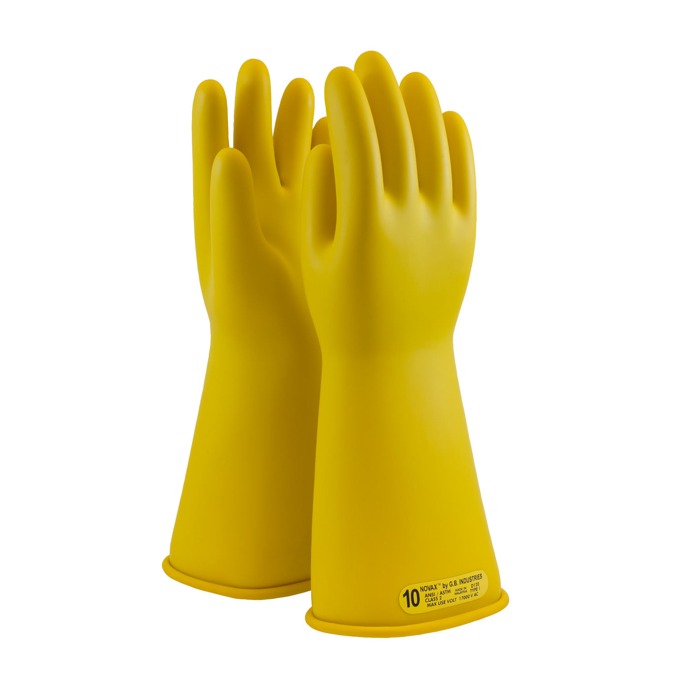 0170-2-14 NOVAX INSULATING GLOVE, CLASS 2, 14 IN., YLW., STRAIGHT CUFF