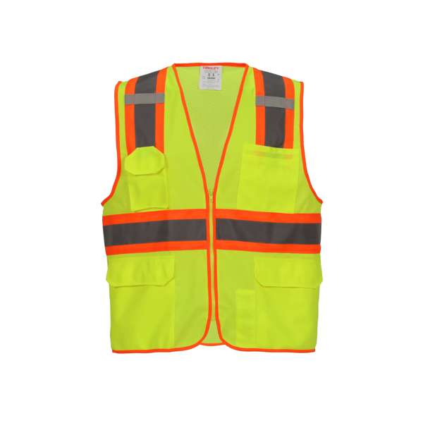V73852 Job Sight Class 2 Two-Tone Surveyor Vest