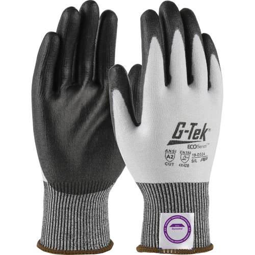 19-D324 Seamless Knit Dyneema® Phoenix Blended Glove with Polyurethane Coated Flat Grip on Palm & Fingers