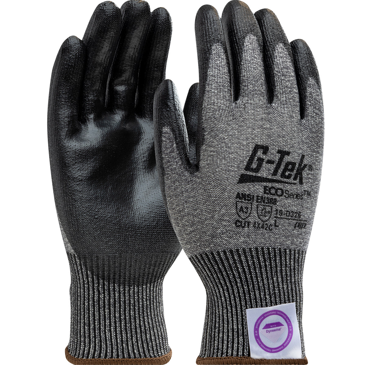 19-D326 Seamless Knit Dyneema® Phoenix Blended Glove with Polyurethane Coated Flat Grip on Palm & Fingers