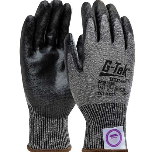 19-D326 Seamless Knit Dyneema® Phoenix Blended Glove with Polyurethane Coated Flat Grip on Palm & Fingers