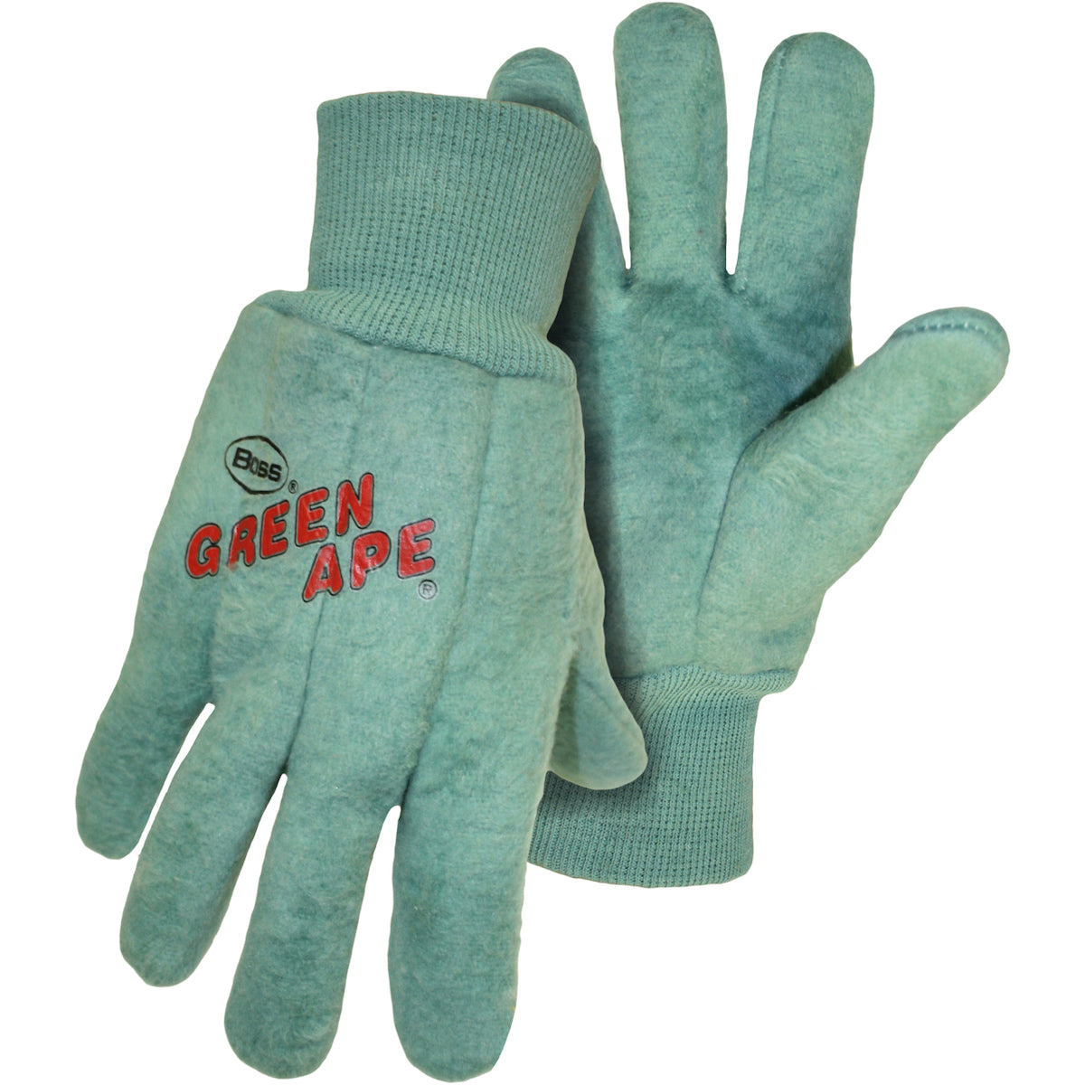 1BC0313 Premium Grade Chore Glove with Single Layer Palm, Single Layer Back and Nap-Out Finish - Knit Wrist