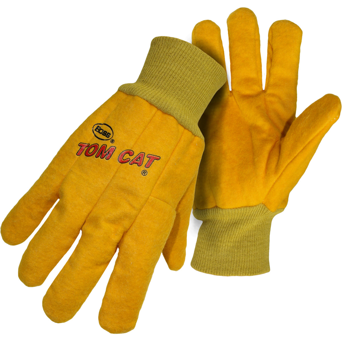 1BC0341 Premium Grade Chore Glove with Single Layer Palm, Single Layer Back and Nap-Out Finish - Knit Wrist