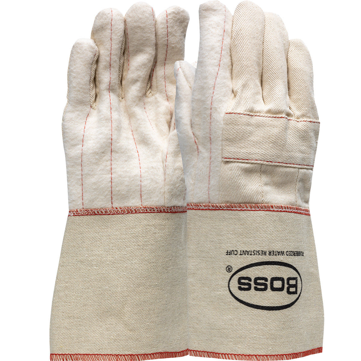 1BC40721 Heavy Weight Cotton Hot Mill Glove with Two-Layers of Rayon Lining - 30 oz