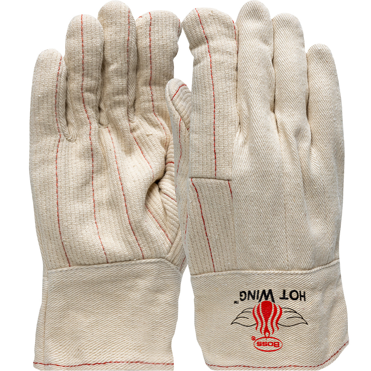 1BC42128ANP Extra Heavy Weight Cotton Hotmill Glove with Felt Lining - Band Top - No Print