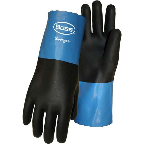 1CN0034 Lightweight Neoprene Coating with Cotton Knit Lining and 11" Long Pinked Cuff
