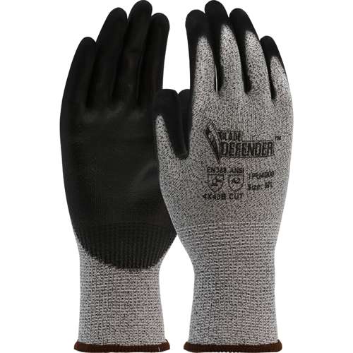 1PU4000 Seamless Knit Polykor Blended Glove with Polyurethane Coated Flat Grip on Palm & Fingers