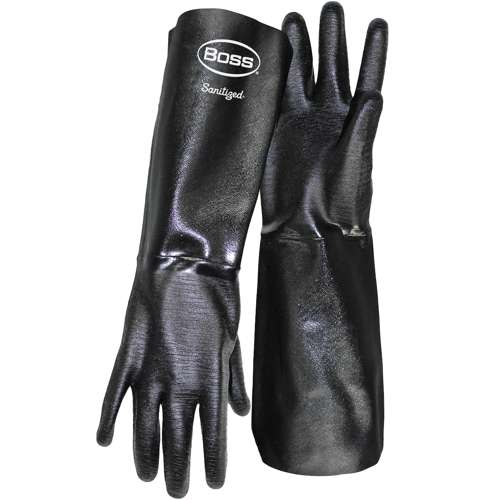 1SN2539 18" Long Heavyweight Neoprene with Flannel Lined and Crinkle Grip