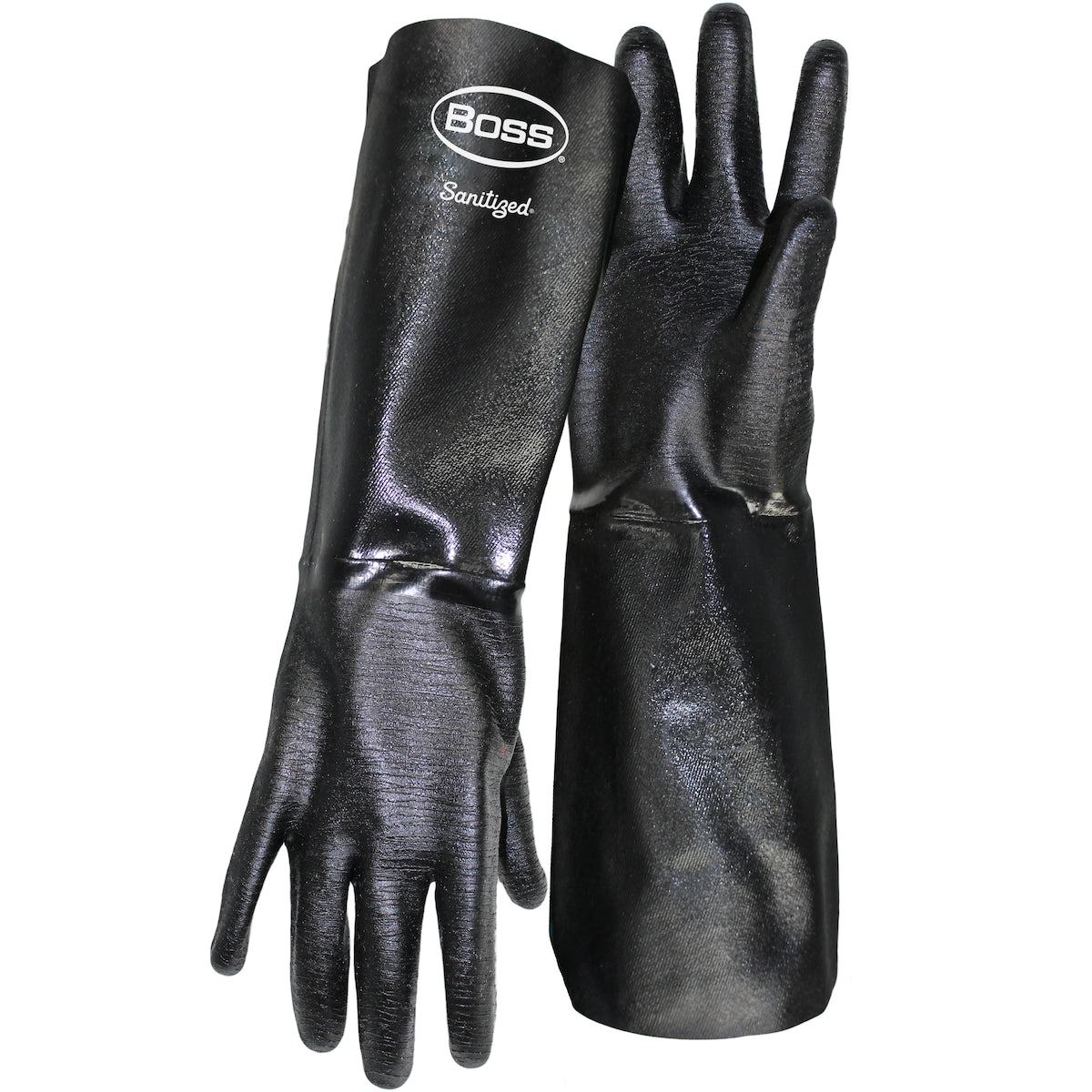 1SN2539 18" Long Heavyweight Neoprene with Flannel Lined and Crinkle Grip