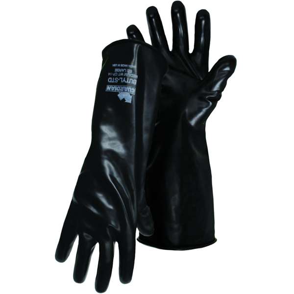 14" Long 14 Mil Butyl Rubber Glove with Smooth Grip
