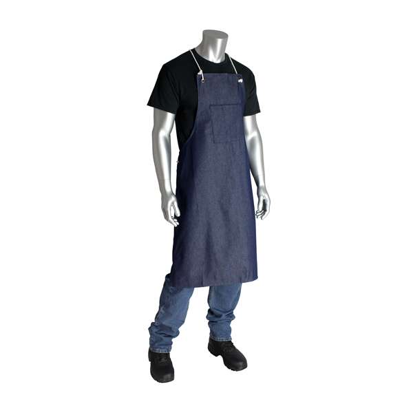 A2836D3BT Denim Apron - One Pocket