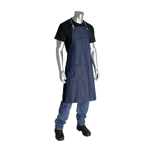 A2842D4 Denim Apron - Two Pockets