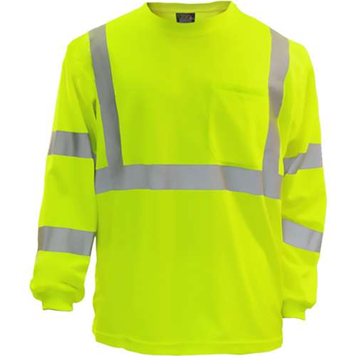 204ST ANSI Type R Class 3 Long Sleeve Moisture Wicking T-Shirt with UPF 35 Sun Protection