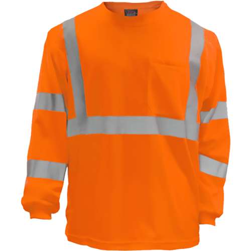 204ST ANSI Type R Class 3 Long Sleeve Moisture Wicking T-Shirt with UPF 35 Sun Protection