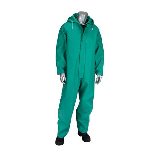 205-420CV Treated PVC Coverall with Hood - 0.42 mm