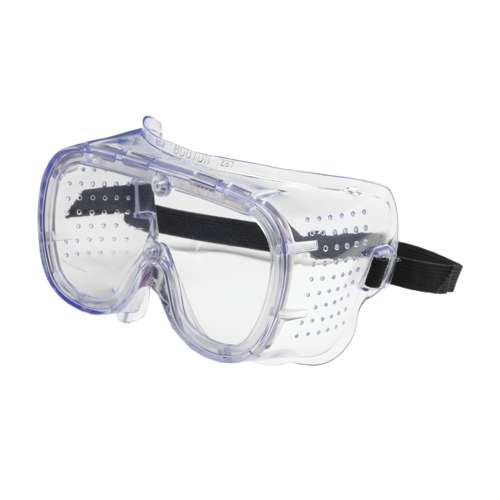 248-5090-300B Direct Vent Goggle with Clear Blue Body, Clear Lens and Anti-Scratch Coating