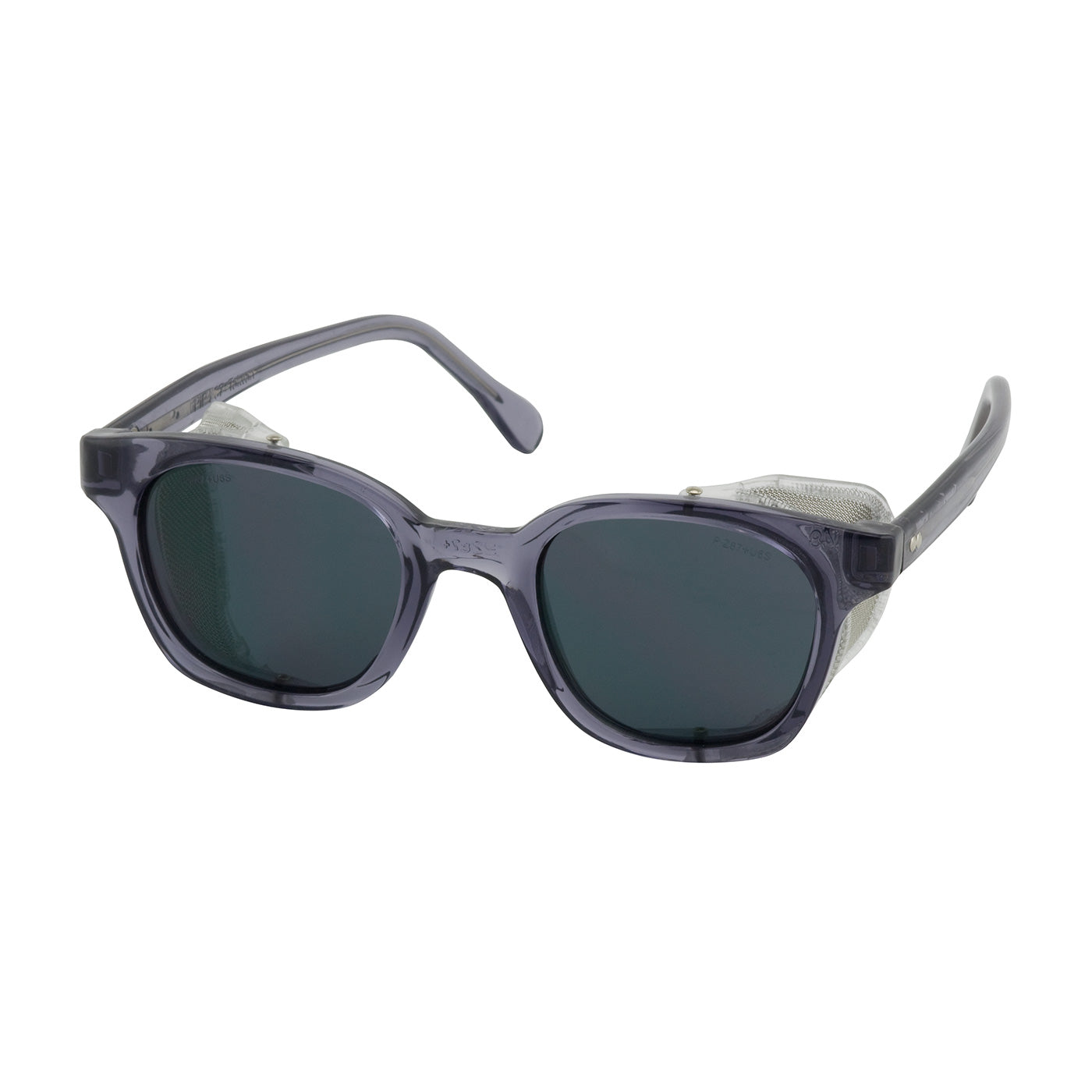 249-5907-401 Full Frame Safety Glasses with Smoke Frame, Gray Lens and Anti-Scratch Coating