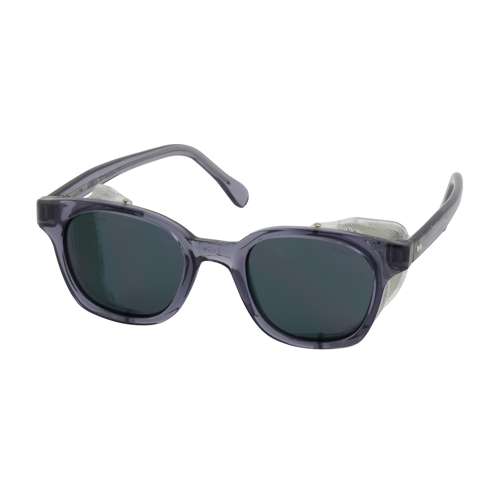 249-5907-401 Full Frame Safety Glasses with Smoke Frame, Gray Lens and Anti-Scratch Coating