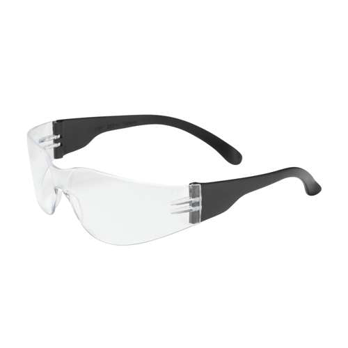 250-00-0920 Rimless Safety Glasses with Black Temple, Clear Lens and Anti-Scratch / Anti-Fog Coating