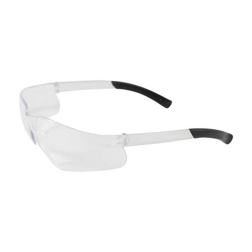 250-06-0000 Rimless Safety Glasses with Clear Temple, Clear Lens and Anti-Scratch Coating