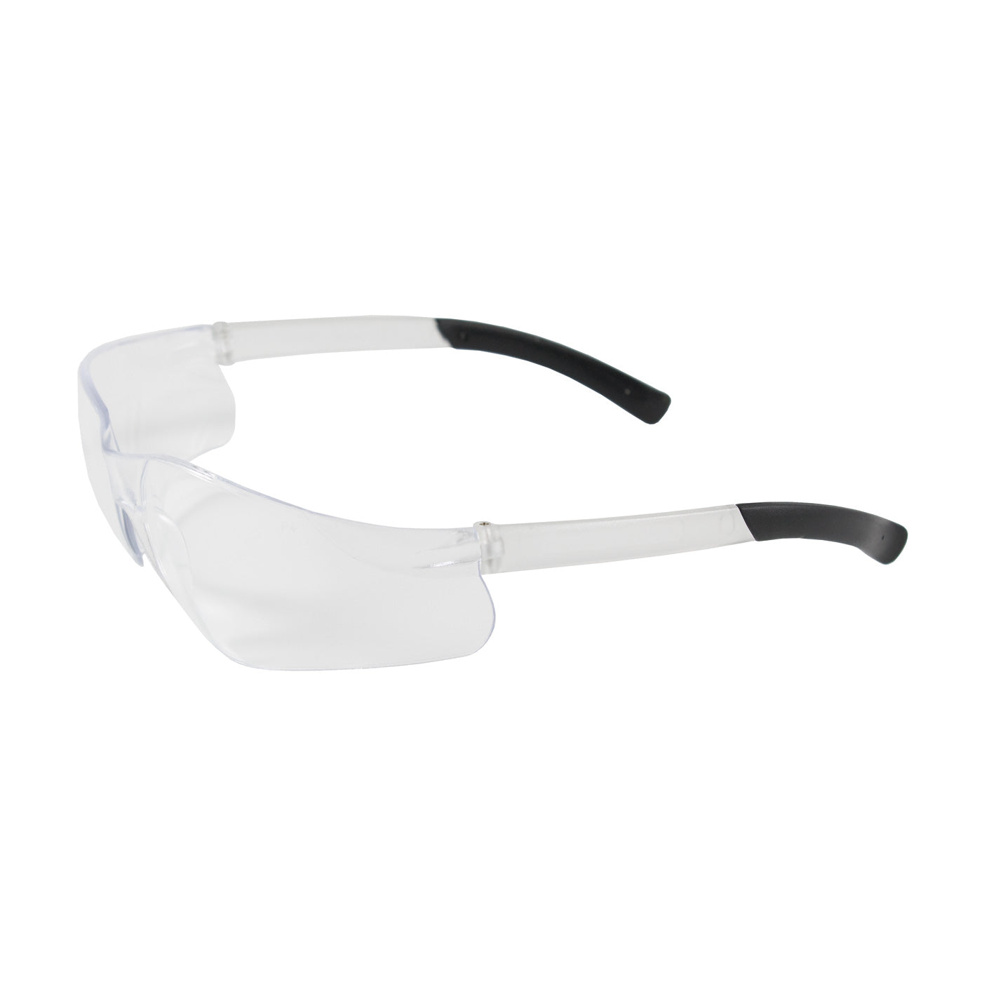 250-06-0080 Rimless Safety Glasses with Clear Temple and Clear Lens