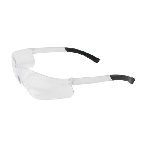 250-06-0080 Rimless Safety Glasses with Clear Temple and Clear Lens