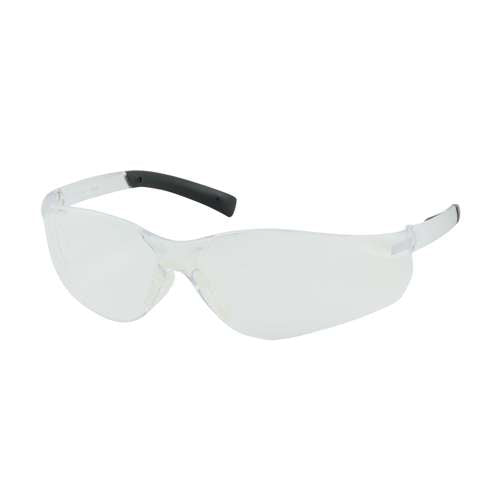 250-08-0000 Rimless Safety Glasses with Clear Temple, Clear Lens and Anti-Scratch Coating