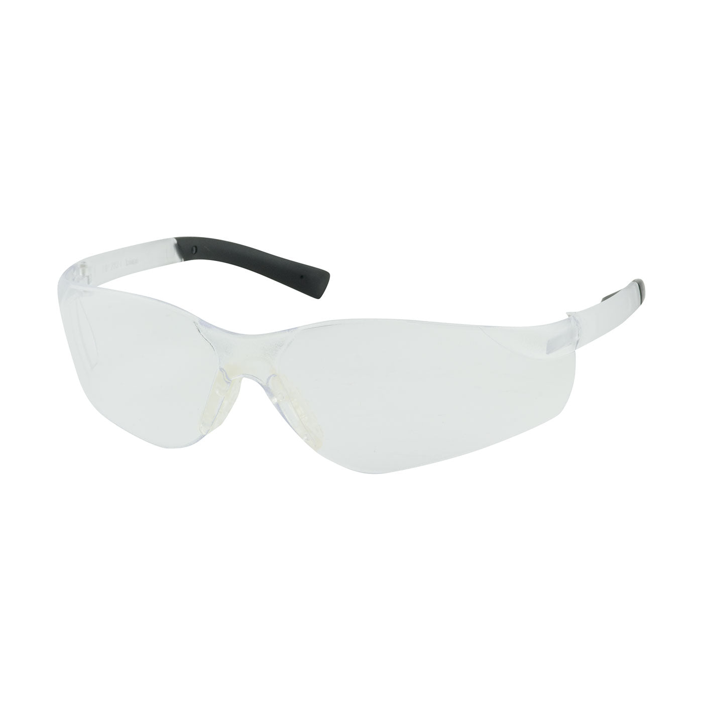 250-08-0020 Rimless Safety Glasses with Clear Temple, Clear Lens and Anti-Scratch / Anti-Fog Coating