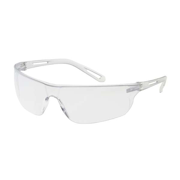 250-09-0020 Rimless Safety Glasses with Clear Temple, Clear Lens and  Anti-Scratch / Anti-Fog Coating