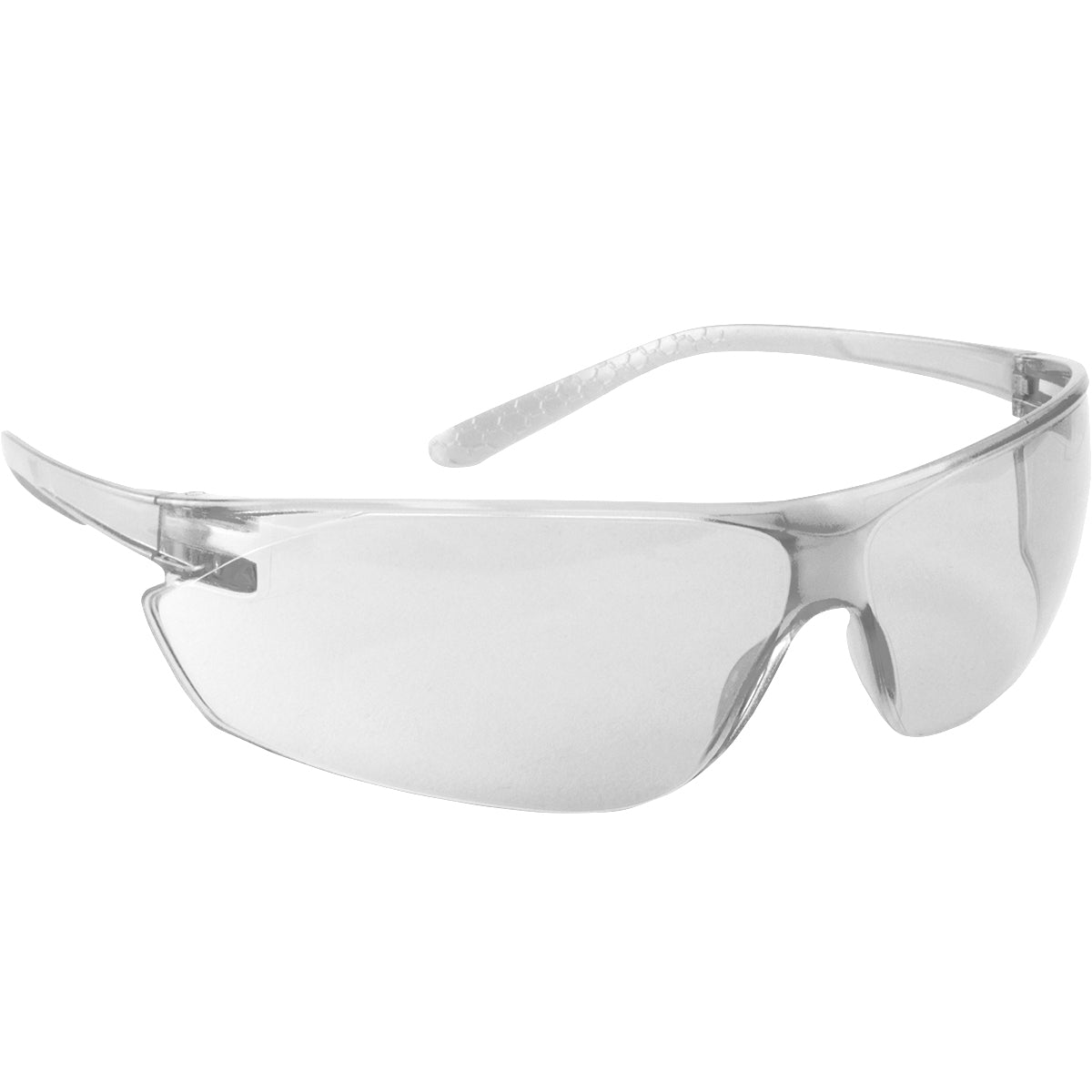 250-14-0000 Rimless Safety Glasses with Clear Temples, Clear Lens and Anti-Scratch Coating