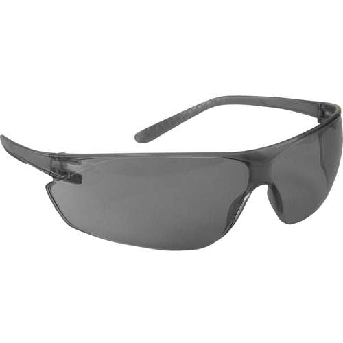 250-14-0521 Rimless Safety Glasses with Gray Temple, Gray Lens and Anti-Scratch / Fogless® 3Sixty™ Coating