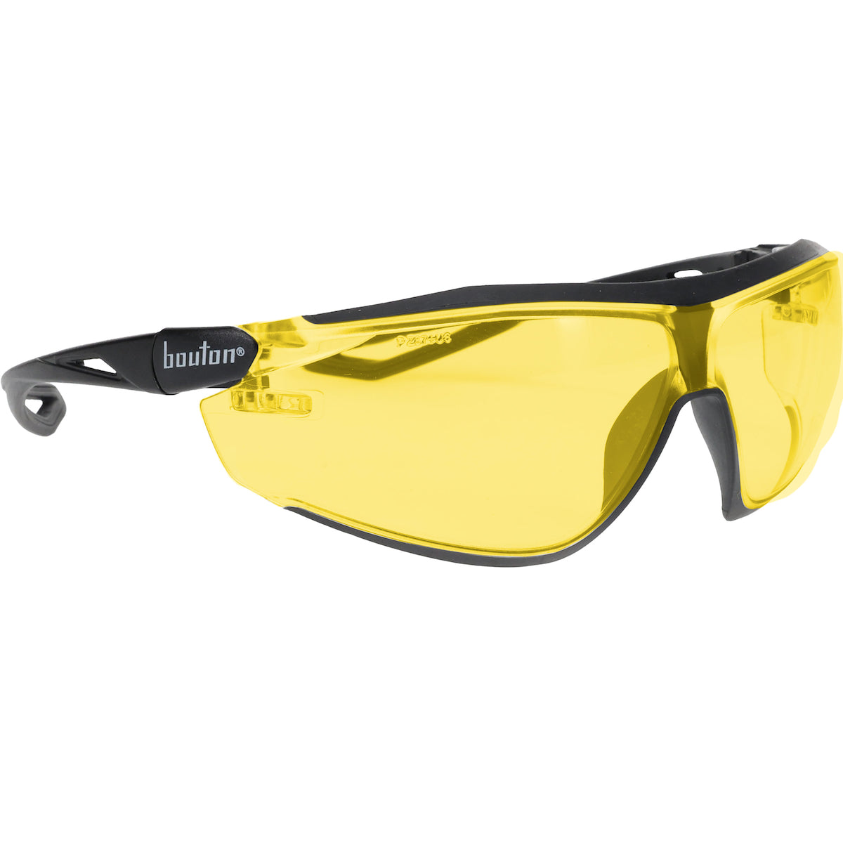 250-15-5529 Bio-Based Full Frame Safety Glasses with Black Frame, Amber Lens and Anti-Scratch / FogLess® 3Sixty™ Coating