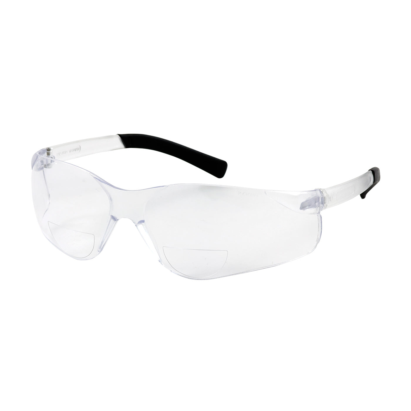 250-26-0025 Rimless Safety Readers with Clear Temple, Clear Lens and Anti-Scratch Coating - +2.50 Diopter