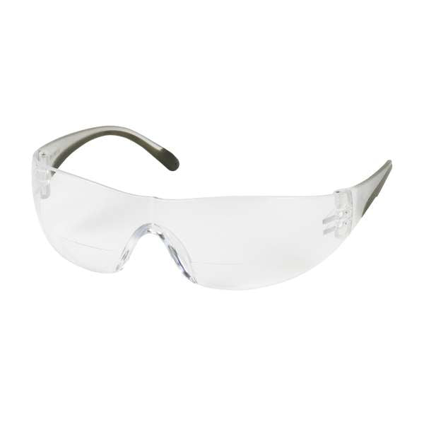 250-27-0027 Rimless Safety Readers with Clear Temple, Clear Lens and Anti-Scratch Coating - +2.75 Diopter
