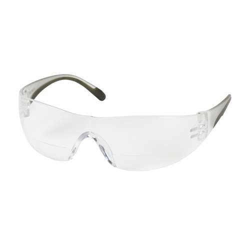 250-27-0017 Rimless Safety Readers with Clear Temple, Clear Lens and Anti-Scratch Coating - +1.75 Diopter