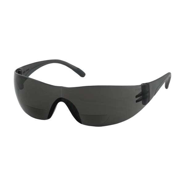 250-27-0115 Rimless Safety Readers with Gray Temple, Gray Lens and Anti-Scratch Coating - +1.50 Diopter