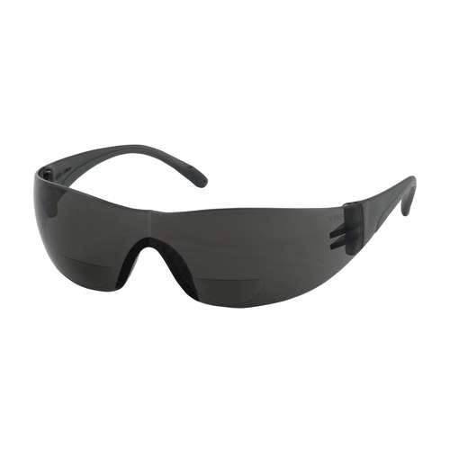 250-27-0130 Rimless Safety Readers with Gray Temple, Gray Lens and Anti-Scratch Coating - +3.00 Diopter